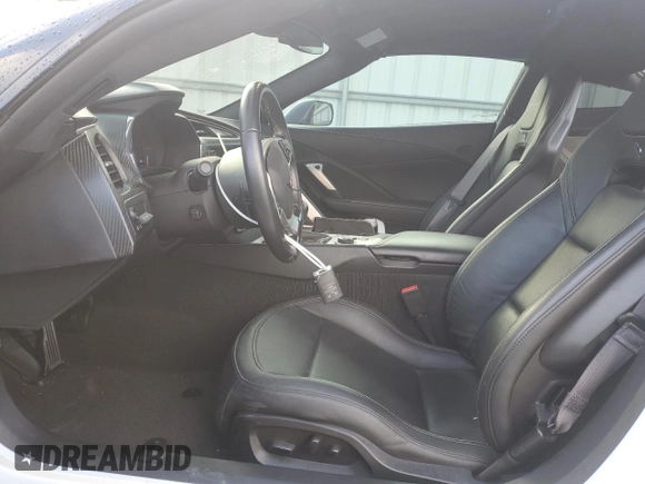 2015 Chevrolet Corvette Z06 3LZ with VIN 1G1YT2D6XF5602168, listed as a Copart auction lot 56561745 with 28,660 mi miles and Salvage title. Bid and sale history available at DreamBid. Image 7.