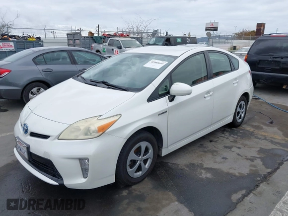 2013 Toyota Prius One with VIN JTDKN3DU0D5701462, listed as a IAAI auction lot 42068641 with 155,919 mi miles. Bid and sale history available at carsss.com. Image 2.