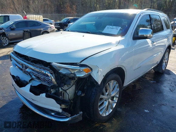 2015 Dodge Durango Citadel with VIN 1C4RDHEG4FC729108, listed as a IAAI auction lot 41340776 with 211,806 mi miles and . Bid and sale history available at DreamBid. Image 6.