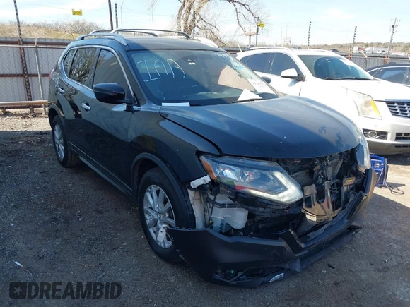 2019 Nissan Rogue SV with VIN KNMAT2MT4KP524855, listed as a IAAI auction lot 41787792 with 141,650 mi miles and . Bid and sale history available at carsss.com. Image 1.