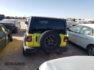 2024 Jeep Wrangler Sport S with VIN 1C4PJXDN0RW105903, listed as a Copart auction lot 49928365 with 6,297 mi miles and Salvage Title. Bid and sale history available at carsss.com. Image 6.