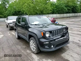2022 Jeep Renegade Latitude with VIN ZACNJDB12NPN70337, listed as a Copart auction lot 59698525 with 45,255 mi miles and Salvage title. Bid and sale history available at DreamBid. Image 14.