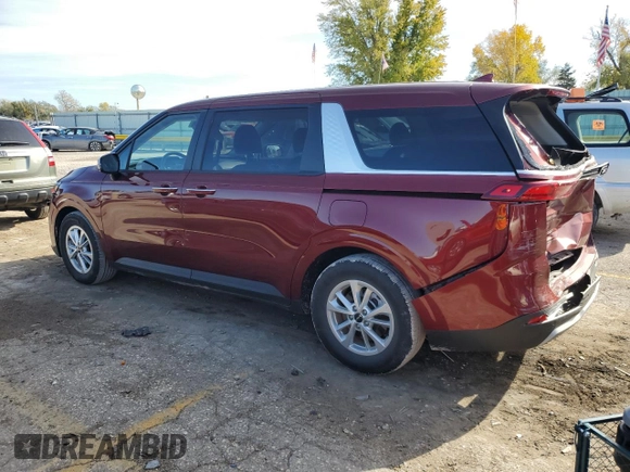 2024 Kia Carnival LX with VIN KNDNB4H36R6413363, listed as a Copart auction lot 80123284 with 18,258 mi miles and Clean Title. Bid and sale history available at carsss.com. Image 2.