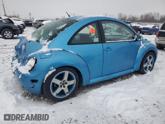 2004 Volkswagen New Beetle Coupe Satellite Blue with VIN 3VWGK31C94M420973, listed as a Copart auction lot 82930654 with 0 mi miles and Clean Title. Bid and sale history available at carsss.com. Image 3.