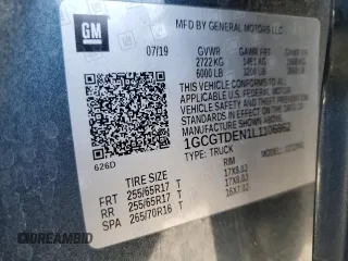 2020 Chevrolet Colorado 4WD Z71 с VIN 1GCGTDEN1L1106862, выставлен на аукционе Copart как лот 61664435 с пробегом 50 990 миль миль и Списание • Salvage title. История ставок и продаж доступна на DreamBid. Изображение 12.