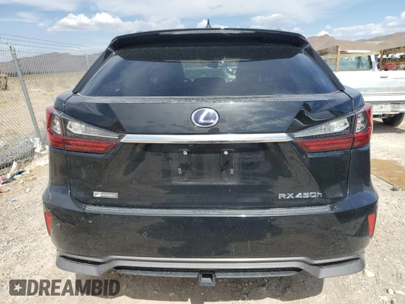 2017 Lexus RX with VIN 2T2BGMCA8HC017268, listed as a Copart auction lot 53266493 with 63,539 mi miles and Salvage Title. Bid and sale history available at carsss.com. Image 6.