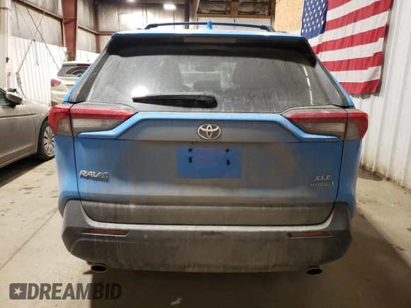 2021 Toyota RAV4 Hybrid LE with VIN 4T3B6RFV0MU035525, listed as a Copart auction lot 45775665 with 52,234 mi miles and Salvage Title. Bid and sale history available at carsss.com. Image 6.