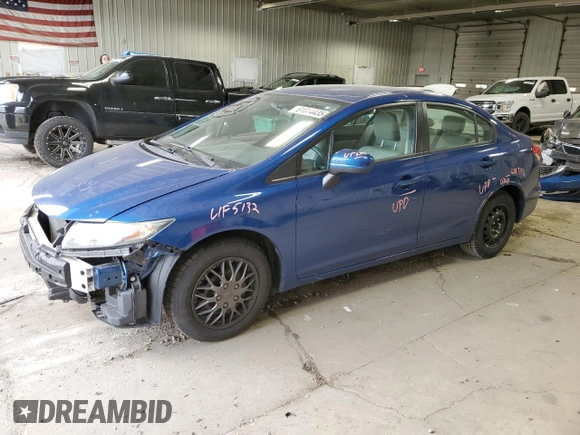 2014 Honda Civic LX z VIN 19XFB2F51EE081043, wystawiony jako Copart lot #61014435 z przebiegiem 160 722 mil mil oraz Czysty tytuł • Clean title. Historia ofert i sprzedaży dostępna na DreamBid. Obrazek 1.
