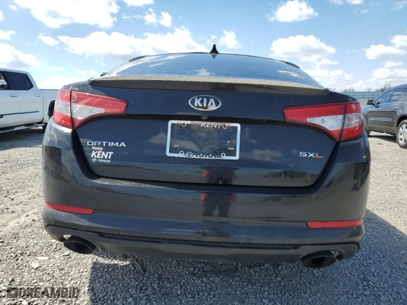 2013 Kia Optima SX with VIN 5XXGR4A61DG104452, listed as a Copart auction lot 50348135 with 193,986 mi miles and Salvage Title. Bid and sale history available at carsss.com. Image 6.