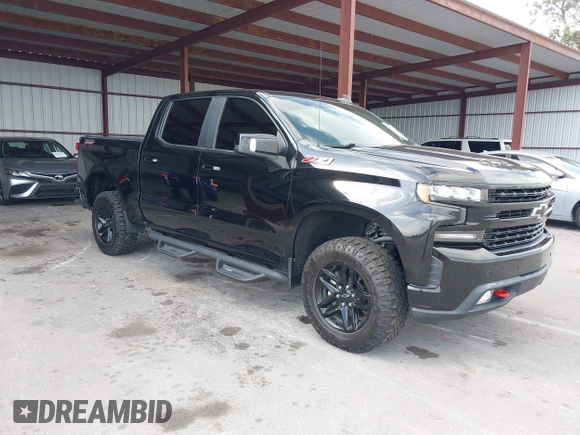 2021 Chevrolet Silverado 1500 LT Trail Boss with VIN 1GCPYFED2MZ127842, listed as a IAAI auction lot 41600761 with 70,630 mi miles and . Bid and sale history available at DreamBid. Image 1.
