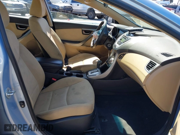 2012 Hyundai Elantra Limited with VIN KMHDH4AE7CU411271, listed as a IAAI auction lot 41840773 with 93,602 mi miles. Bid and sale history available at carsss.com. Image 5.