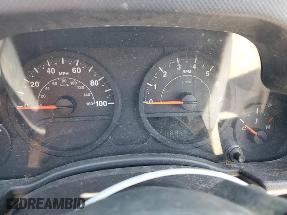 2008 Jeep Wrangler X with VIN 1J4FZ24188L607332, listed as a Copart auction lot 54507785 with 184,153 mi miles and Salvage title. Bid and sale history available at DreamBid. Image 9.