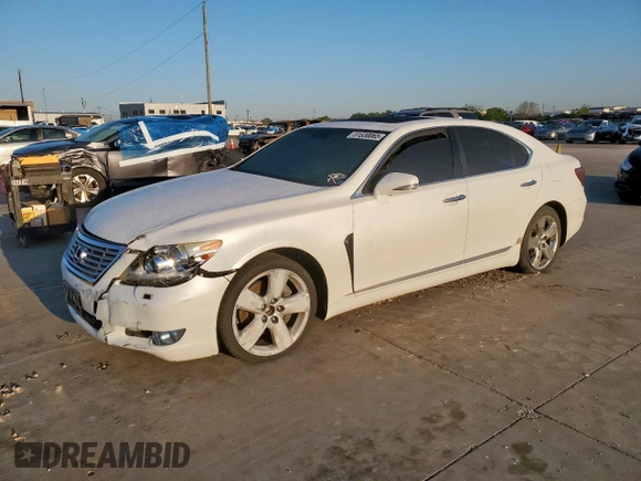 2011 Lexus LS 460 with VIN JTHBL5EF1B5102521, listed as a Copart auction lot 51530065 with Not provided miles and Salvage title. Bid and sale history available at DreamBid. Image 1.