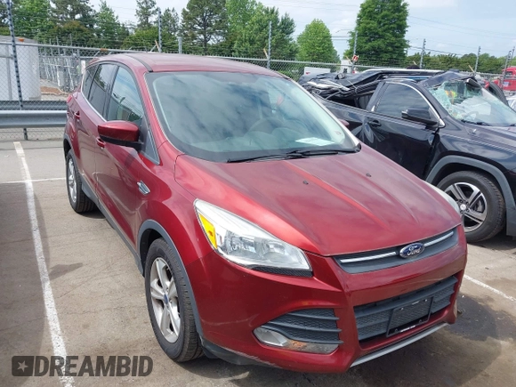 2014 Ford Escape SE with VIN 1FMCU0GX4EUD02407, listed as a IAAI auction lot 42156731 with 114,117 mi miles. Bid and sale history available at carsss.com. Image 1.