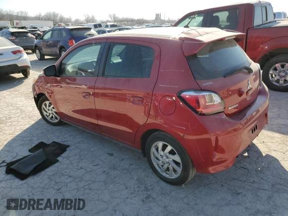 2022 Mitsubishi Mirage ES z VIN ML32AUHJ9NH001458, wystawiony jako Copart lot #48800135 z przebiegiem 39 722 mil mil oraz Szkoda całkowita • Salvage title. Historia ofert i sprzedaży dostępna na DreamBid. Obrazek 2.