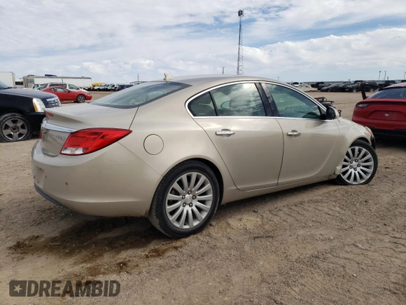 2012 Buick Regal Premium 1 with VIN 2G4GS5EK2C9142548, listed as a Copart auction lot 46497415 with 139,197 mi miles and Salvage title. Bid and sale history available at DreamBid. Image 3.
