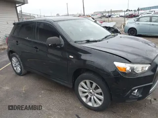 2011 Mitsubishi Outlander Sport SE with VIN JA4AP4AU6BZ012199, listed as a IAAI auction lot 40861700 with 125,016 mi miles. Bid and sale history available at carsss.com. Image 1.