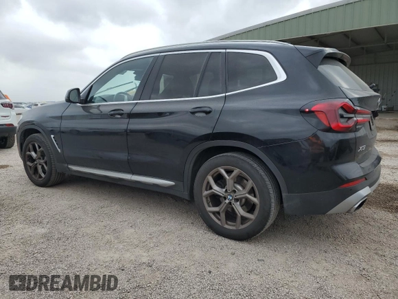 2022 BMW X3 sDrive30i with VIN WBX47DP08NN141941, listed as a Copart auction lot 51334725 with 62,751 mi miles and Clean Title. Bid and sale history available at DreamBid. Image 2.