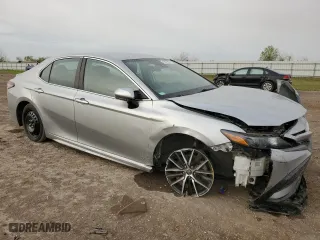 2021 Toyota Camry SE Nightshade with VIN 4T1G11AK0MU456673, listed as a Copart auction lot 49629525 with 80,752 mi miles and Salvage Title. Bid and sale history available at carsss.com. Image 4.