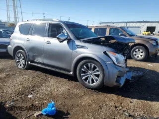 2019 Nissan Armada SV with VIN JN8AY2NC3K9580617, listed as a Copart auction lot 78830024 with 106,872 mi miles and Salvage Title. Bid and sale history available at carsss.com. Image 4.
