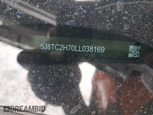 2020 Acura RDX Advance with VIN 5J8TC2H70LL038169, listed as a Copart auction lot 49855435 with 56,690 mi miles and Salvage title. Bid and sale history available at DreamBid. Image 13.