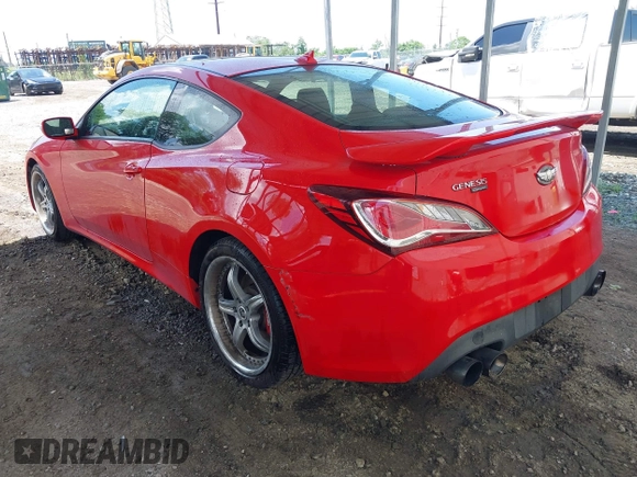 2013 Hyundai Genesis Coupe R-Spec with VIN KMHHU6KJ2DU081268, listed as a IAAI auction lot 42469564 with 63,989 mi miles and . Bid and sale history available at DreamBid. Image 3.