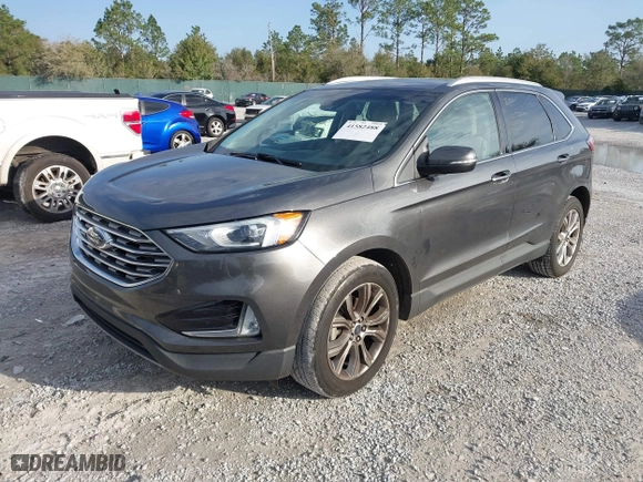 2019 Ford Edge Titanium with VIN 2FMPK3K92KBB37704, listed as a IAAI auction lot 41582488 with 132,036 mi miles. Bid and sale history available at carsss.com. Image 2.