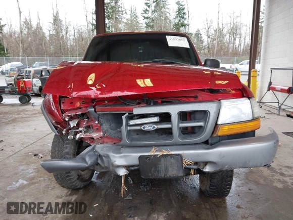 1999 Ford Ranger XL with VIN 1FTZR15VXXPB34362, listed as a IAAI auction lot 41592852 with 247,015 mi miles. Bid and sale history available at carsss.com. Image 12.
