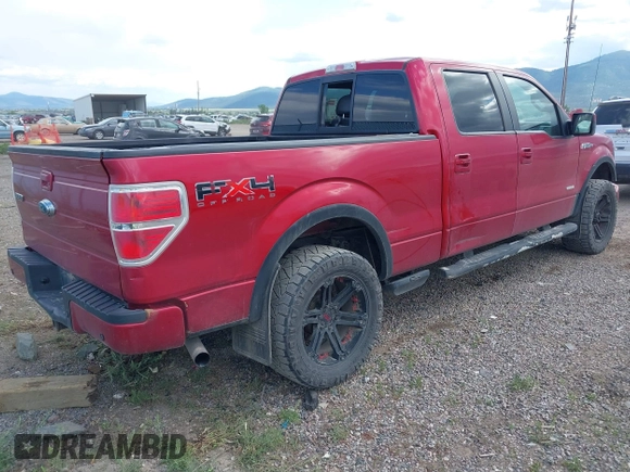 2011 Ford F-150 XLT with VIN 1FTFW1ET7BFA98090, listed as a IAAI auction lot 42435950 with 186,932 mi miles and . Bid and sale history available at DreamBid. Image 4.