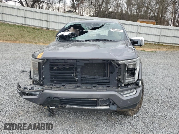 2021 Ford F-150 XL with VIN 1FTFW1E50MFB09712, listed as a Copart auction lot 49047675 with 0 mi miles and Salvage Title. Bid and sale history available at carsss.com. Image 5.
