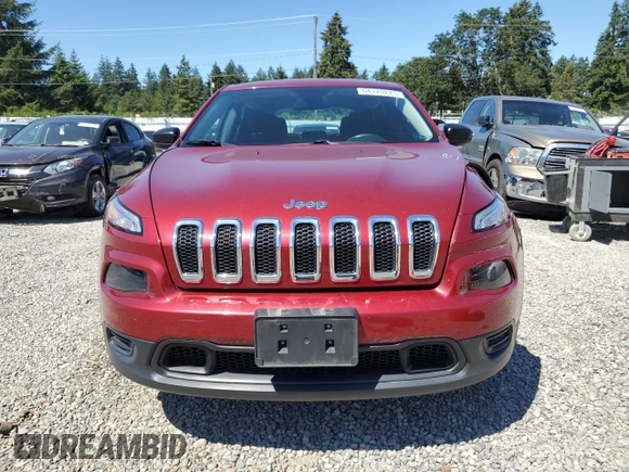 2017 Jeep Cherokee Sport with VIN 1C4PJMABXHD230619, listed as a Copart auction lot 64120275 with 101,327 mi miles and Salvage title. Bid and sale history available at DreamBid. Image 5.
