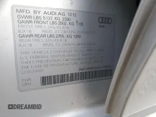 2013 Audi allroad A4 Prestige with VIN WA1VFAFLXDA176589, listed as a Copart auction lot 47183145 with 162,984 mi miles and Clean Title. Bid and sale history available at DreamBid. Image 12.