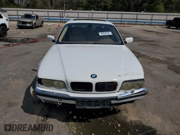 2001 BMW 7 Series 740iL with VIN WBAGH83451DP31373, listed as a Copart auction lot 49294285 with 147,483 mi miles and Salvage Title. Bid and sale history available at carsss.com. Image 5.