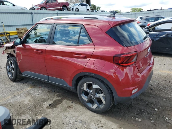 2022 Hyundai Venue SEL with VIN KMHRC8A37NU153413, listed as a Copart auction lot 58733005 with 15,365 mi miles and Salvage title. Bid and sale history available at DreamBid. Image 2.
