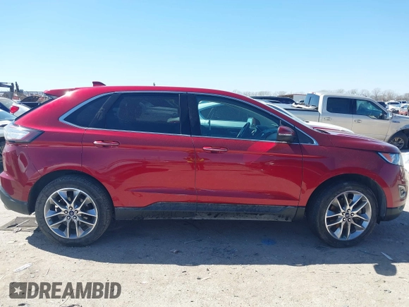 2015 Ford Edge Titanium z VIN 2FMPK3K83FBB06068, wystawiony jako IAAI lot #41774040 z przebiegiem 134 821 mil mil oraz . Historia ofert i sprzedaży dostępna na DreamBid. Obrazek 13.