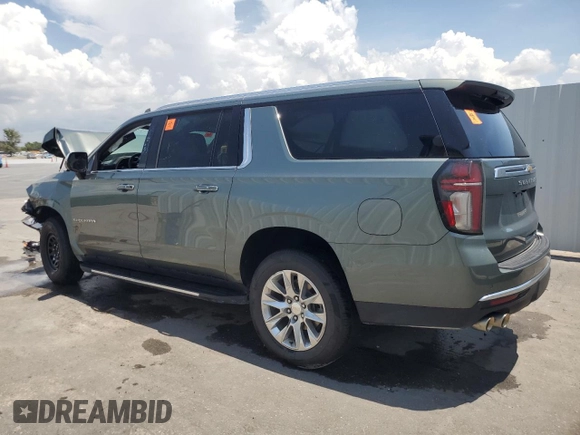 2023 Chevrolet Suburban Premier с VIN 1GNSCFKD5PR457726, выставлен на аукционе Copart как лот 58901525 с пробегом Не указан миль и На запчасти • Non repairable. История ставок и продаж доступна на DreamBid. Изображение 2.
