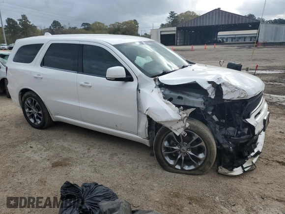 2019 Dodge Durango GT Plus with VIN 1C4RDJDG7KC684880, listed as a Copart auction lot 49504305 with 139,540 mi miles and Salvage Title. Bid and sale history available at DreamBid. Image 4.