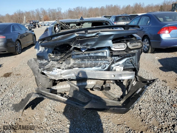 2019 Chevrolet Camaro 1SS with VIN 1G1FF1R75K0106485, listed as a Copart auction lot 81050454 with 75,551 mi miles and Salvage Title. Bid and sale history available at carsss.com. Image 6.