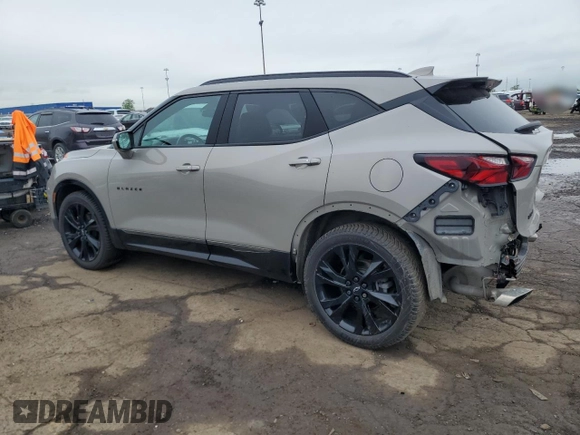 2021 Chevrolet Blazer RS with VIN 3GNKBERS1MS566498, listed as a Copart auction lot 56381635 with 40,519 mi miles and Salvage title. Bid and sale history available at DreamBid. Image 2.