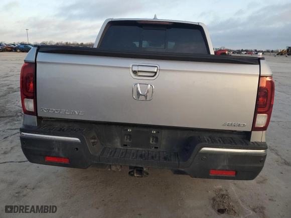 2017 Honda Ridgeline RTL-E with VIN 5FPYK3F72HB039695, listed as a Copart auction lot 48750495 with 123,910 mi miles and Salvage Title. Bid and sale history available at carsss.com. Image 6.