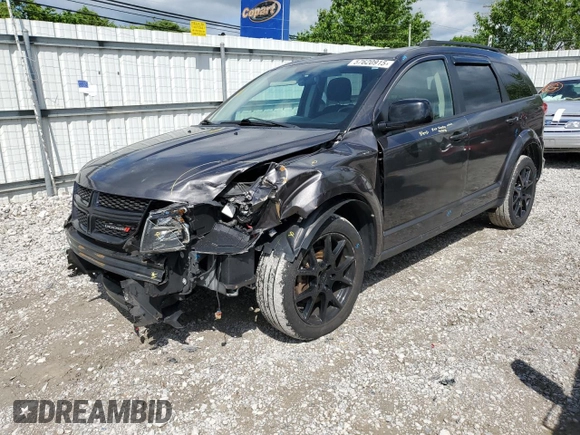 2017 Dodge Journey SXT z VIN 3C4PDDBG3HT703935, wystawiony jako Copart lot #57620915 z przebiegiem 126 915 mil mil oraz Szkoda całkowita • Salvage title. Historia ofert i sprzedaży dostępna na DreamBid. Obrazek 1.