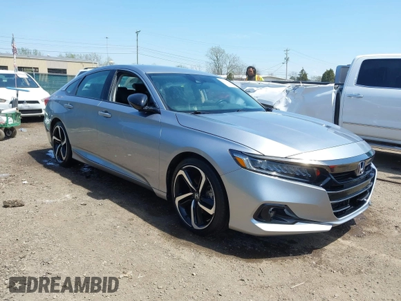 2022 Honda Accord Sedan Sport SE with VIN 1HGCV1F43NA080895, listed as a IAAI auction lot 42117518 with 39,519 mi miles. Bid and sale history available at carsss.com. Image 1.