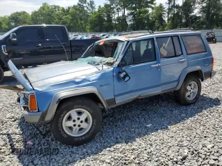 1991 Jeep Cherokee z VIN 1J4FJ58S0ML519252, wystawiony jako Copart lot #55458005 z przebiegiem 152 129 mil mil oraz Szkoda całkowita • Salvage title. Historia ofert i sprzedaży dostępna na DreamBid. Obrazek 1.