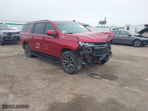 2022 Chevrolet Suburban Z71 with VIN 1GNSKDKD8NR301037, listed as a IAAI auction lot 41606859 with 101,854 mi miles. Bid and sale history available at carsss.com. Image 1.