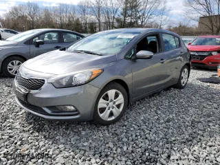 2016 Kia Forte 5-Door LX with VIN KNAFK5A89G5573494, listed as a Copart auction lot 50078525 with 25,733 mi miles and Salvage Title. Bid and sale history available at carsss.com. Image 1.