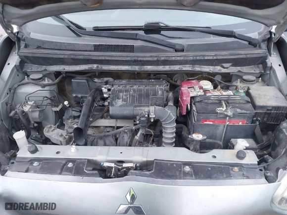 2015 Mitsubishi Mirage DE with VIN ML32A3HJ8FH038044, listed as a IAAI auction lot 41173545 with 84,691 mi miles. Bid and sale history available at carsss.com. Image 10.