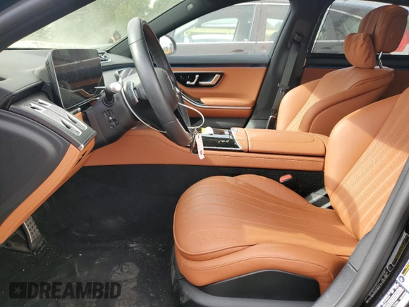 2023 Mercedes-Benz S-Class S 500 with VIN W1K6G6DB1PA170396, listed as a Copart auction lot 72526804 with 23,891 mi miles and Salvage Title. Bid and sale history available at carsss.com. Image 7.