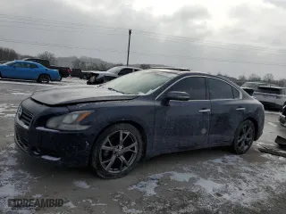 2014 Nissan Maxima 3.5 SV with VIN 1N4AA5AP2EC450433, listed as a Copart auction lot 45677885 with 162,174 mi miles and Salvage Title. Bid and sale history available at carsss.com. Image 1.