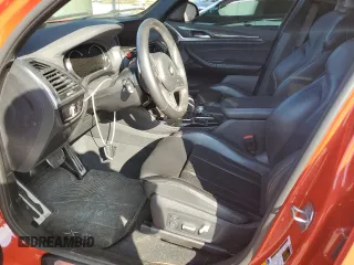 2020 BMW X3 M Competition with VIN 5YMTS0C04LLT10617, listed as a Copart auction lot 75114174 with 0 mi miles and Salvage Title. Bid and sale history available at carsss.com. Image 7.