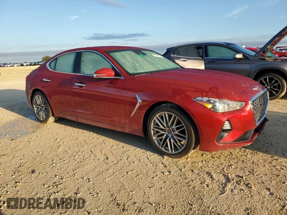 2021 Genesis G70 2.0T with VIN KMTG64LA9MU078432, listed as a Copart auction lot 73928124 with 22,301 mi miles and Non Repairable. Bid and sale history available at carsss.com. Image 4.